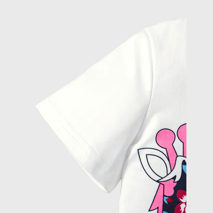 MyKids-USA® Summer Baby Kids Girls Short Sleeves Floral Cartoon Pattern T-shirt and Shorts Clothing Set