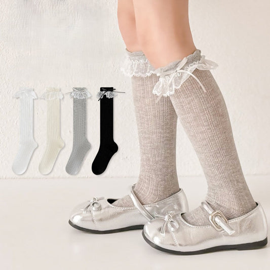 MyKids-USA® Baby Kids Girls Breathable Lace Decorated Stockings