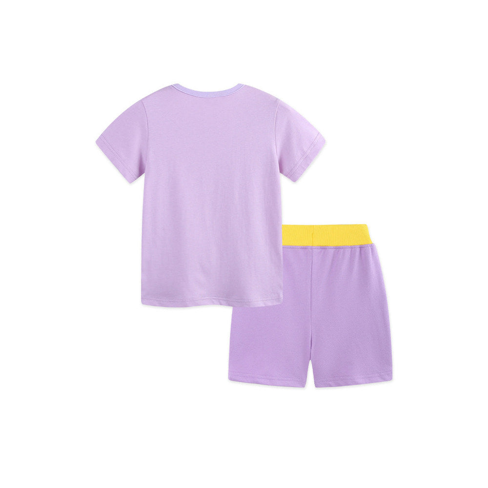 MyKids-USA® Baby Kids Girls Short Sleeves Cartoon Pattern T-shirt and Shorts Clothing Set