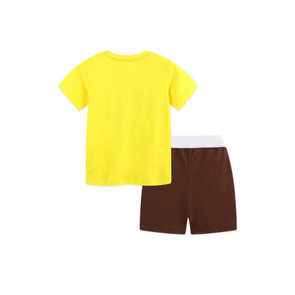 MyKids-USA® Baby Kids Boys Short Sleeves Cartoon Pattern T-shirt and Shorts Clothing Set