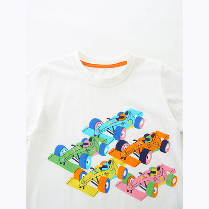 MyKids-USA® Baby Kids Casual Cartoon Pattern T-shirt Clothing Set for Boys