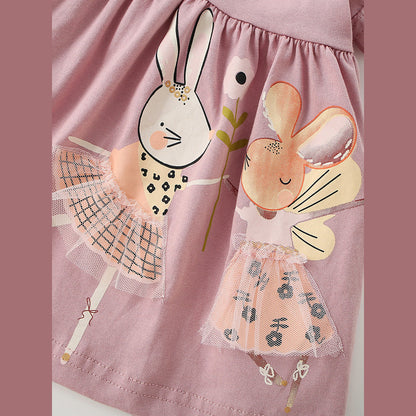 MyKids-USA® Baby Kids Girls Short Sleeves Cartoon Pattern Top and Floral Pants Clothing Set