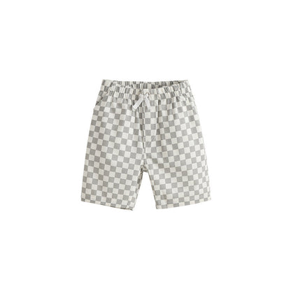 MyKids-USA® Baby Kids Casual Style Plaid Shorts