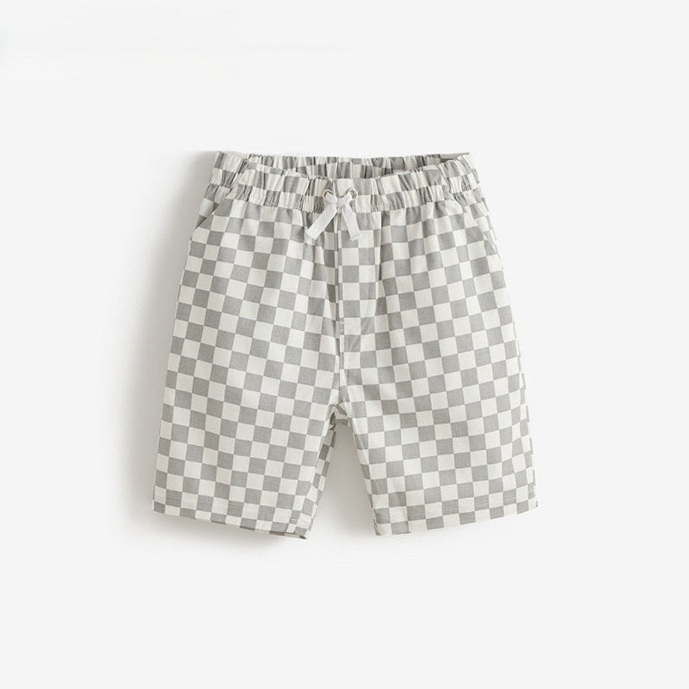 MyKids-USA® Baby Kids Casual Style Plaid Shorts