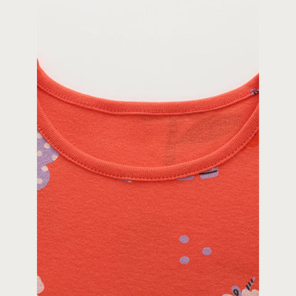 MyKids-USA® Baby Kids Girls Short Sleeves Flowers and Cartoon Pattern Dress