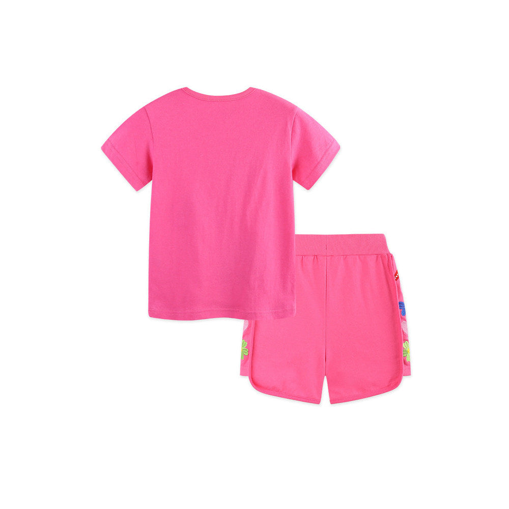 MyKids-USA® Baby Kids Fruits and Animals Cartoon Pattern T-shirt Clothing Set for Girls