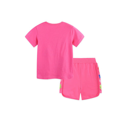 MyKids-USA® Baby Kids Fruits and Animals Cartoon Pattern T-shirt Clothing Set for Girls