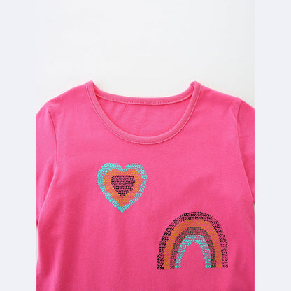 MyKids-USA® Baby Kids Fruits and Animals Cartoon Pattern T-shirt Clothing Set for Girls