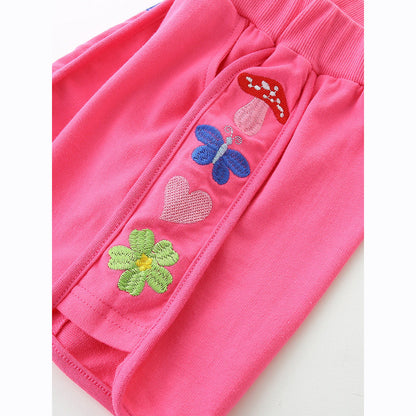 MyKids-USA® Baby Kids Fruits and Animals Cartoon Pattern T-shirt Clothing Set for Girls