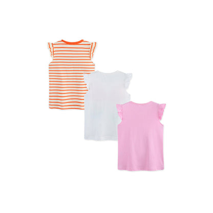 MyKids-USA® Baby Kids Fruits and Animals Cartoon Pattern T-shirt Clothing Set for Girls