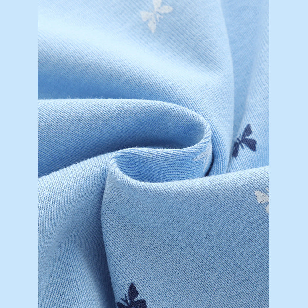 MyKids-USA® Baby Kids Girls Short Sleeves Butterfly Pattern Patchwork Dress