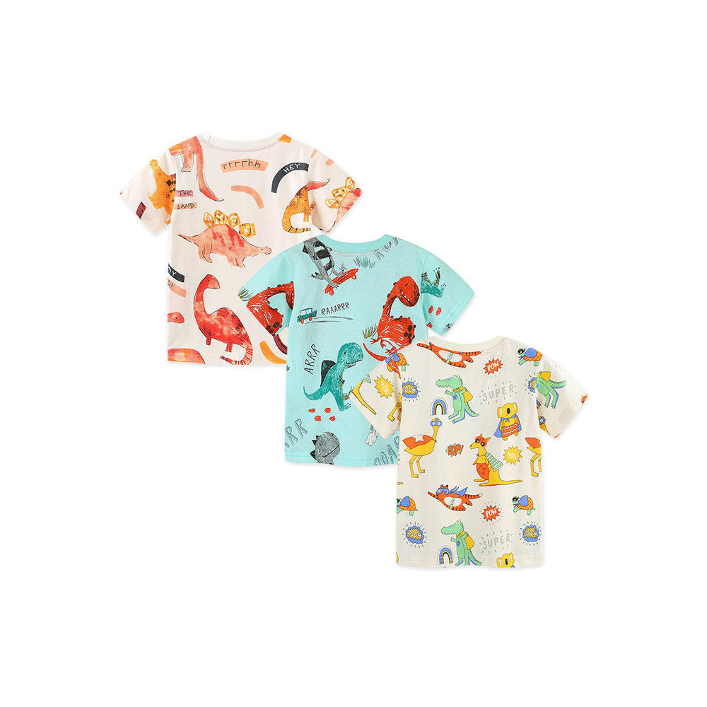 MyKids-USA® Baby Kids Animals Cartoon Pattern T-shirt Clothing Set for Boys