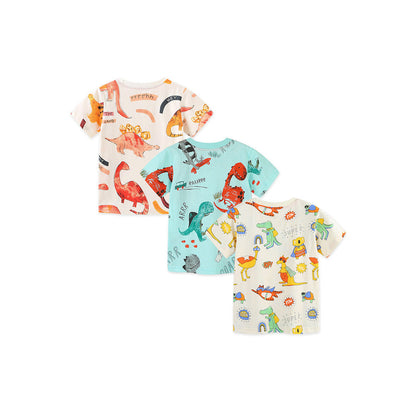 MyKids-USA® Baby Kids Animals Cartoon Pattern T-shirt Clothing Set for Boys