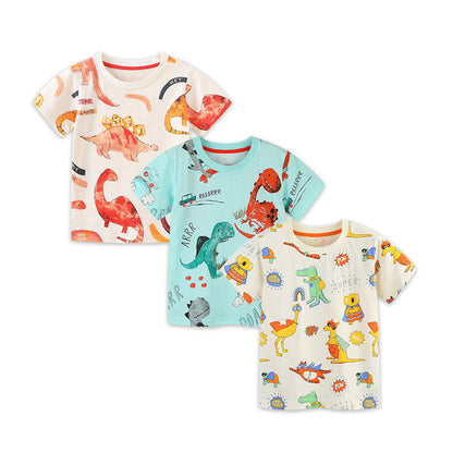 MyKids-USA® Baby Kids Animals Cartoon Pattern T-shirt Clothing Set for Boys