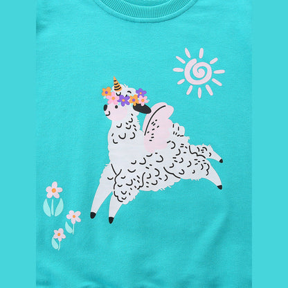 MyKids-USA® Animals Cartoon Pattern Long Sleeves Pullover for Stylish Girls