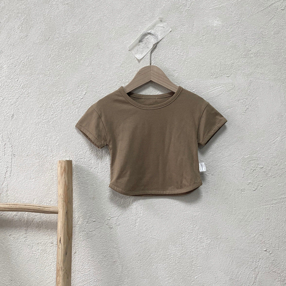 MyKids-USA® Baby Kids Solid Color T-shirt in European and American Style