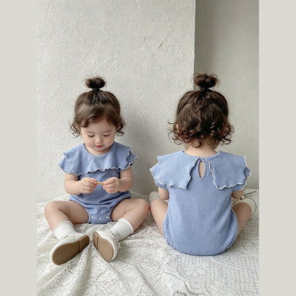 MyKids-USA® Baby Girls Short Sleeves Plain Bodysuit