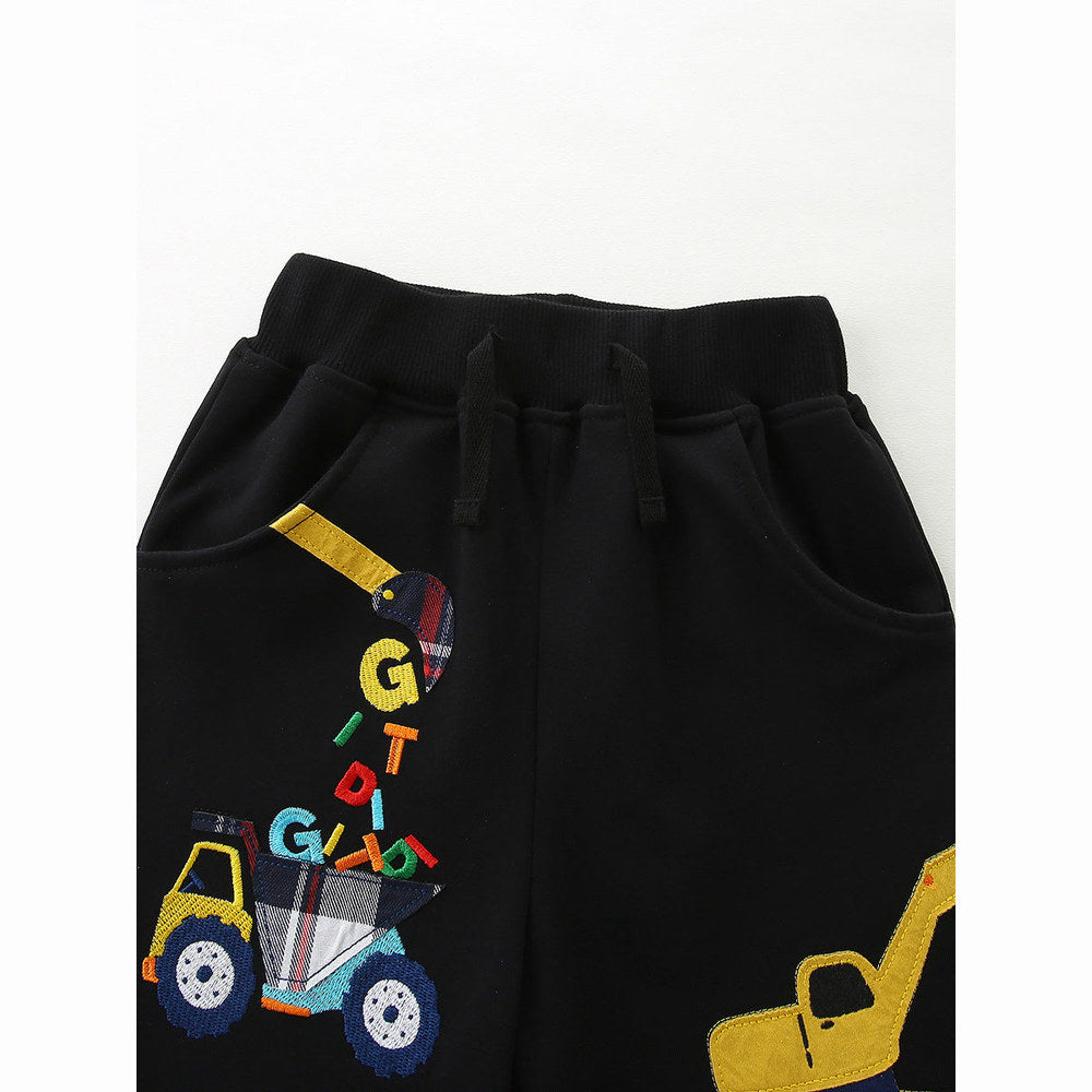 MyKids-USA® Baby Kids Boys Short Sleeves Cartoon Pattern T-shirt and Shorts Clothing Set