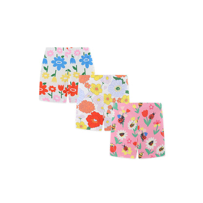 MyKids-USA® Baby Kids Floral Pattern Shorts Clothing Set for Girls