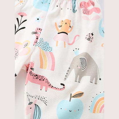 MyKids-USA® Baby Kids Girls Long Sleeves Cartoon Pattern Top and Pants Clothing Set