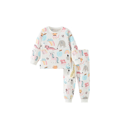 MyKids-USA® Baby Kids Girls Long Sleeves Cartoon Pattern Top and Pants Clothing Set