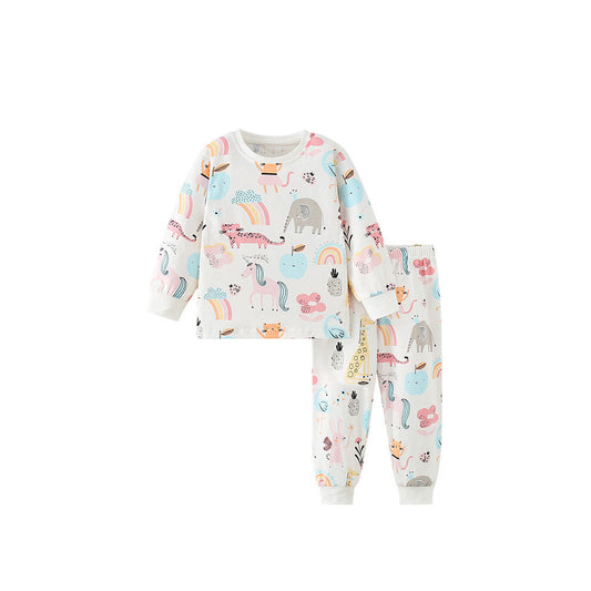 MyKids-USA® Baby Kids Girls Long Sleeves Cartoon Pattern Top and Pants Clothing Set