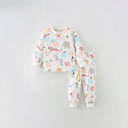 MyKids-USA® Baby Kids Girls Long Sleeves Cartoon Pattern Top and Pants Clothing Set