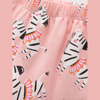 MyKids-USA® Baby Kids Girls Short Sleeves Animals Cartoon Pattern Top and Shorts Clothing Set