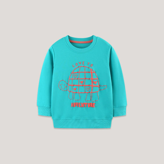 MyKids-USA® Animals Cartoon Pattern Long Sleeves Pullover for Stylish Girls