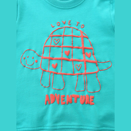 MyKids-USA® Animals Cartoon Pattern Long Sleeves Pullover for Stylish Girls