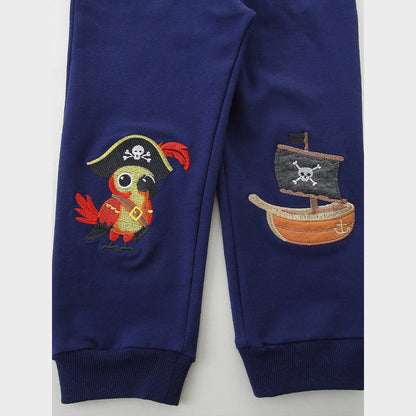MyKids-USA® Baby Kids Boys Cartoon Embroidered Pants