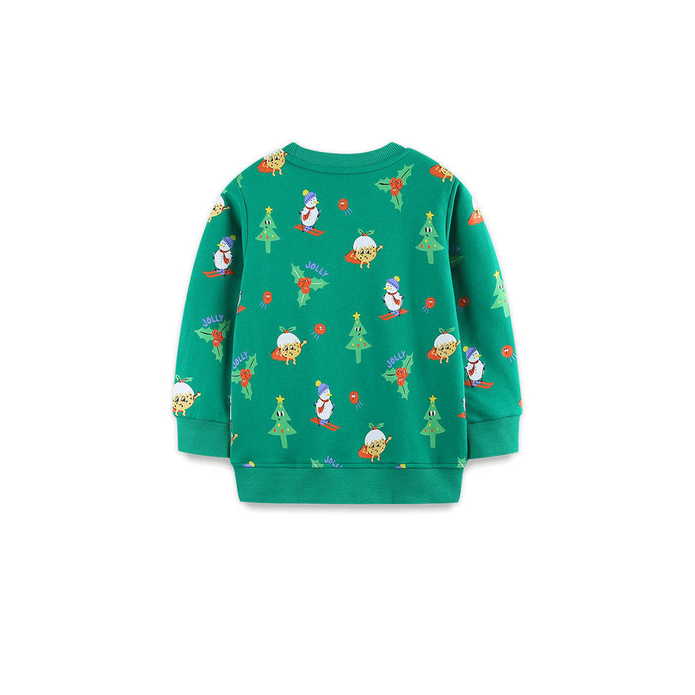 MyKids-USA® Christmas Cartoon Pattern Long Sleeves Pullover for Boys
