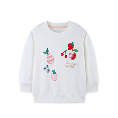 MyKids-USA® Fruits Cartoon Pattern Long Sleeves Pullover for Stylish Kids