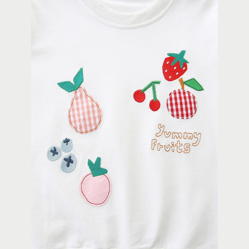 MyKids-USA® Fruits Cartoon Pattern Long Sleeves Pullover for Stylish Kids