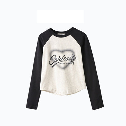 MyKids-USA® Kids Girls Long Sleeves Letters Pattern Top and Black Loose Pants Sets