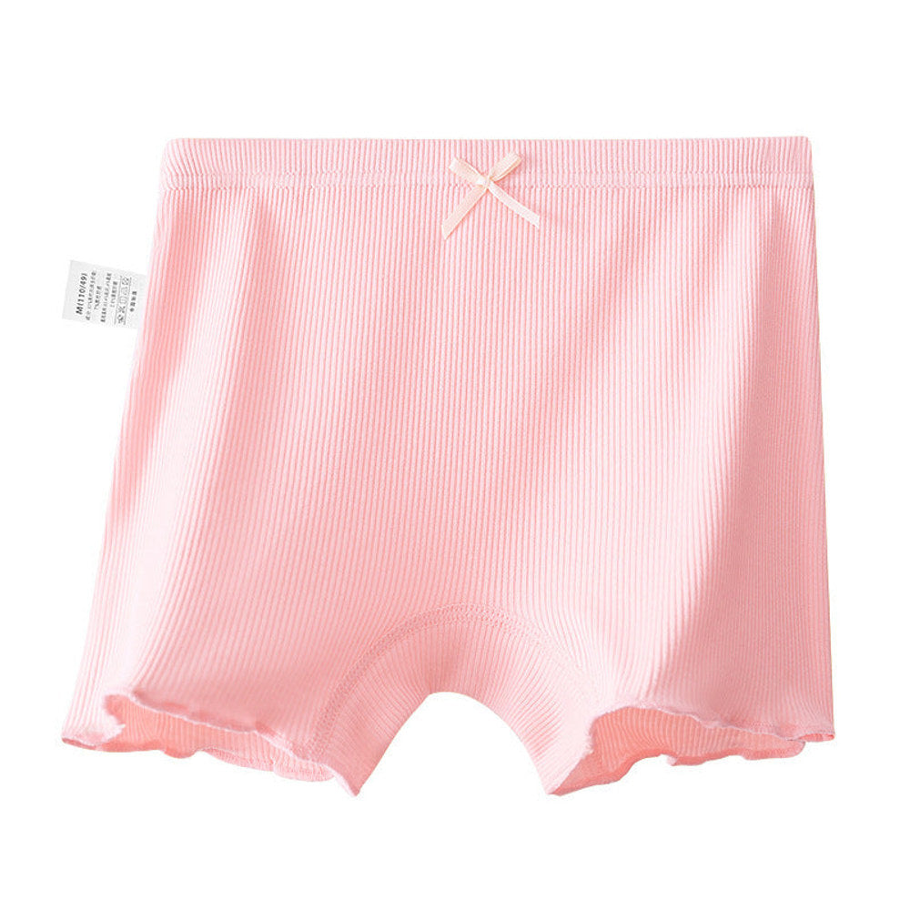 MyKids-USA® Girls’ Solid Color Striped Pattern Boxer Brief Breathable Underwear