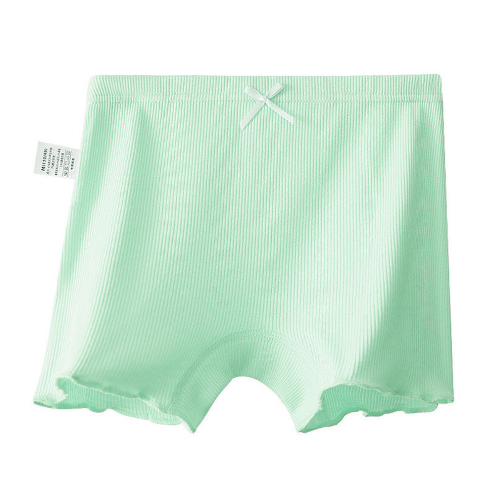 MyKids-USA® Girls’ Solid Color Striped Pattern Boxer Brief Breathable Underwear
