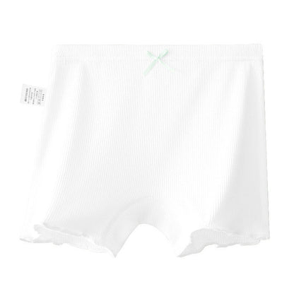 MyKids-USA® Girls’ Solid Color Striped Pattern Boxer Brief Breathable Underwear