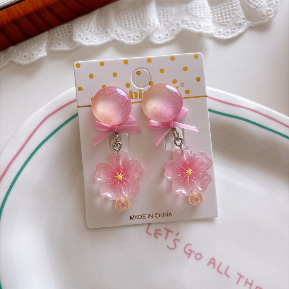 MyKids-USA® Transparent Fruit Earrings for Girls Set