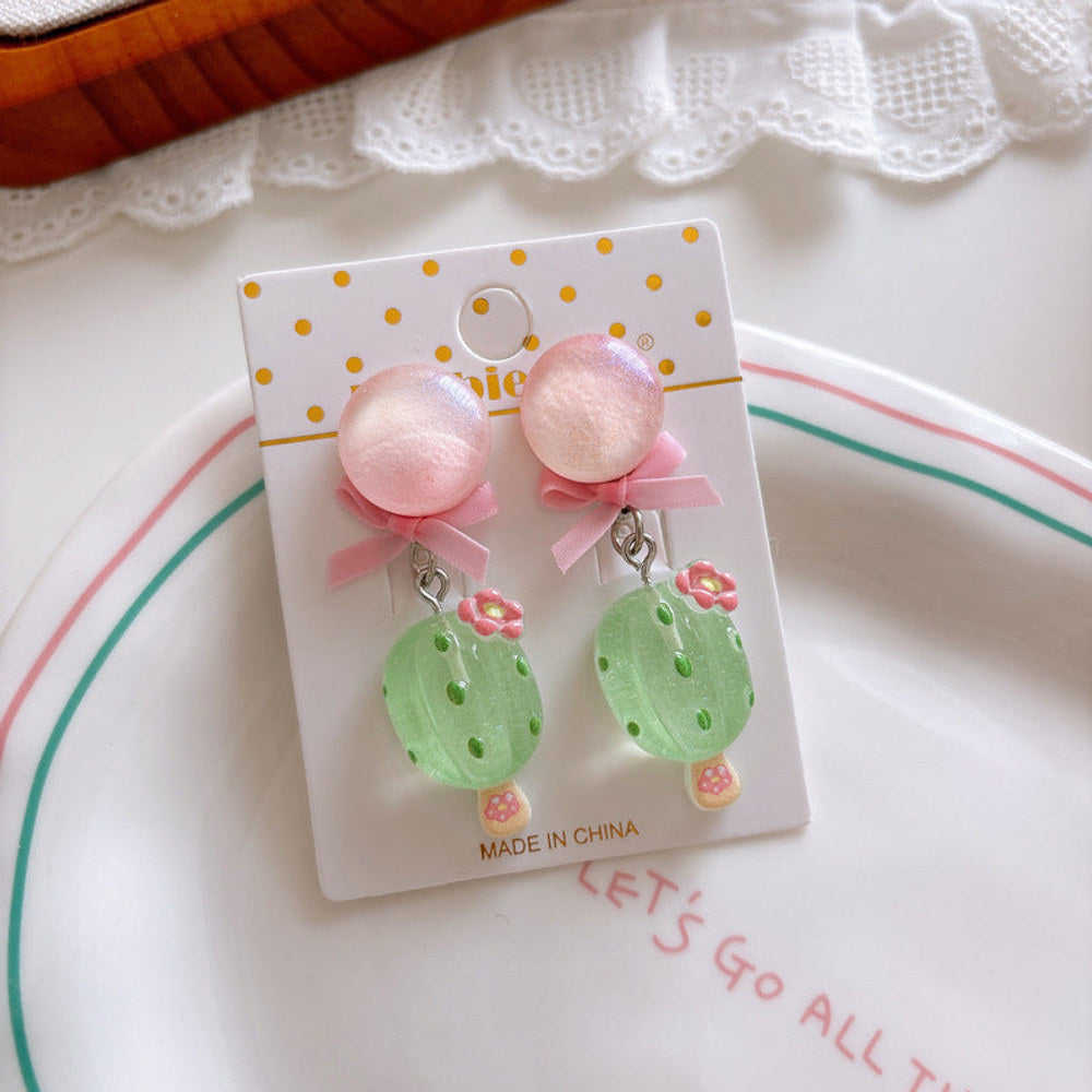 MyKids-USA® Transparent Fruit Earrings for Girls Set