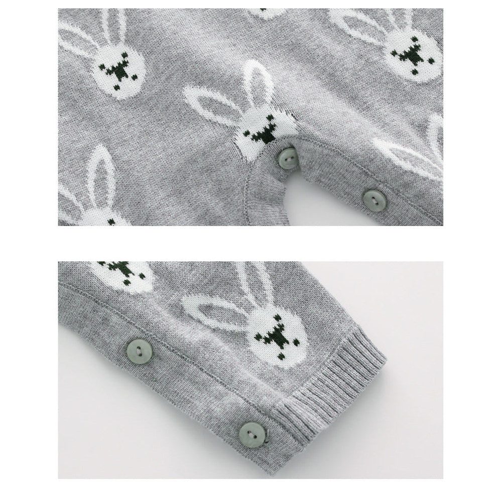 MyKids-USA® Baby Kids Long Sleeves Rabbits Cartoon Pattern Rompers