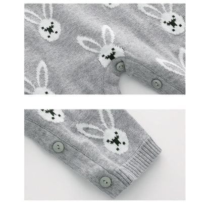 MyKids-USA® Baby Kids Long Sleeves Rabbits Cartoon Pattern Rompers