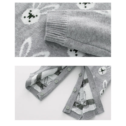 MyKids-USA® Baby Kids Long Sleeves Rabbits Cartoon Pattern Rompers