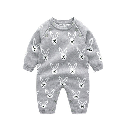 MyKids-USA® Baby Kids Long Sleeves Rabbits Cartoon Pattern Rompers