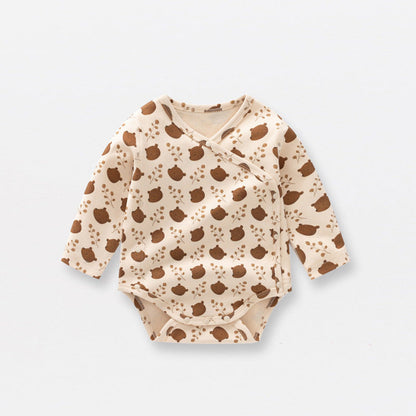 MyKids-USA® Baby Kids Long Sleeves Teddy Bear Pattern Casual Bodysuit