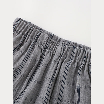 MyKids-USA® Plaid Check Kids Sweatpants-Style Trousers