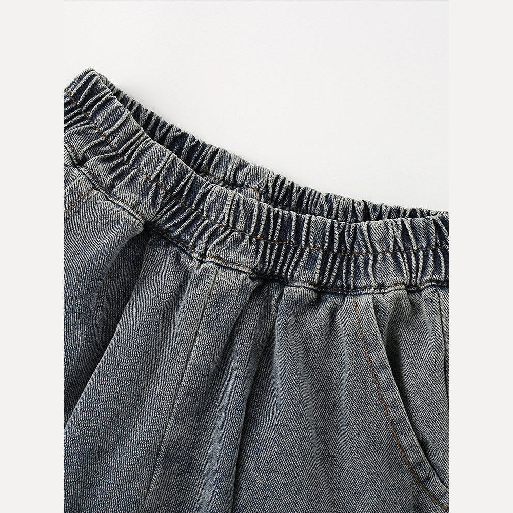 MyKids-USA® Girls Heart Pattern Lightweight Jeans