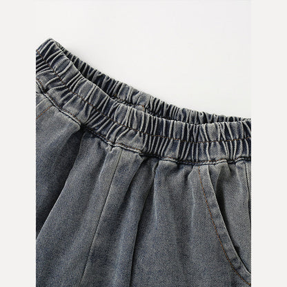 MyKids-USA® Girls Heart Pattern Lightweight Jeans