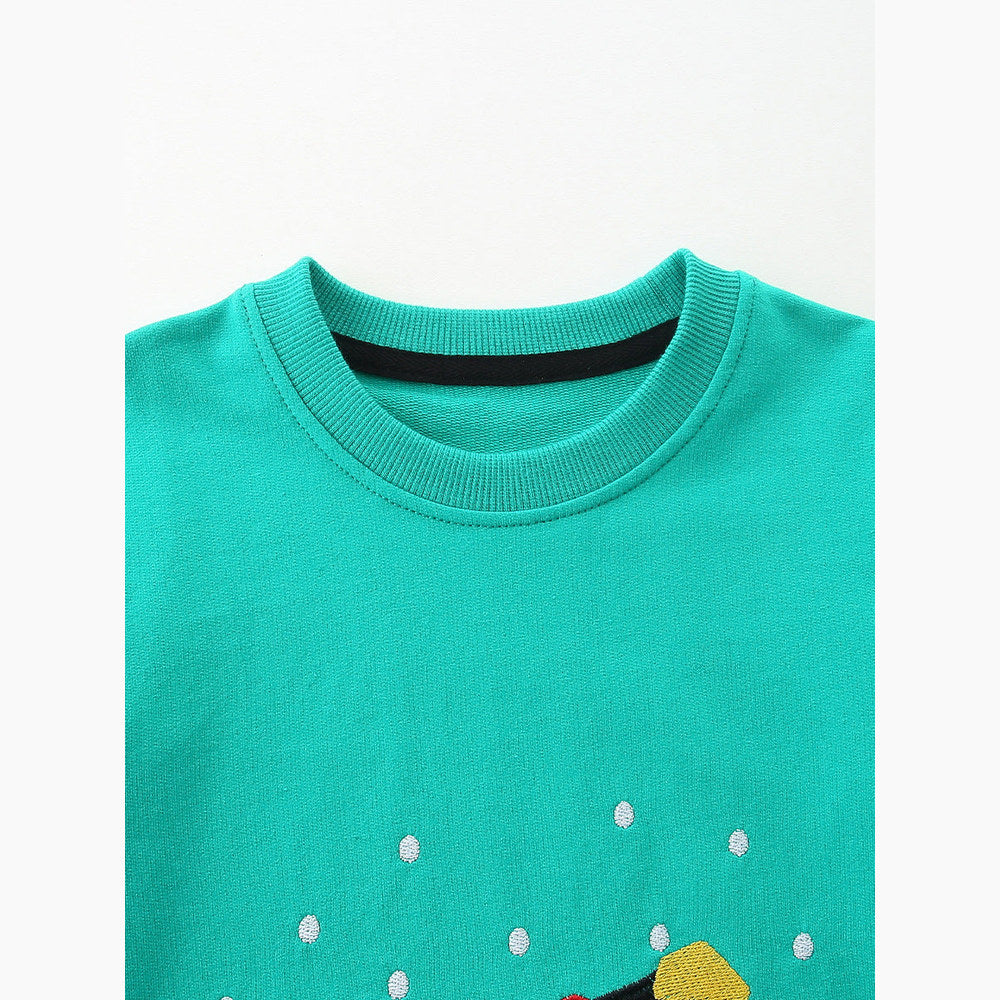 MyKids-USA® Christmas Cartoon Pattern Long Sleeves Sweatshirt for Boys