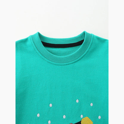MyKids-USA® Christmas Cartoon Pattern Long Sleeves Sweatshirt for Boys